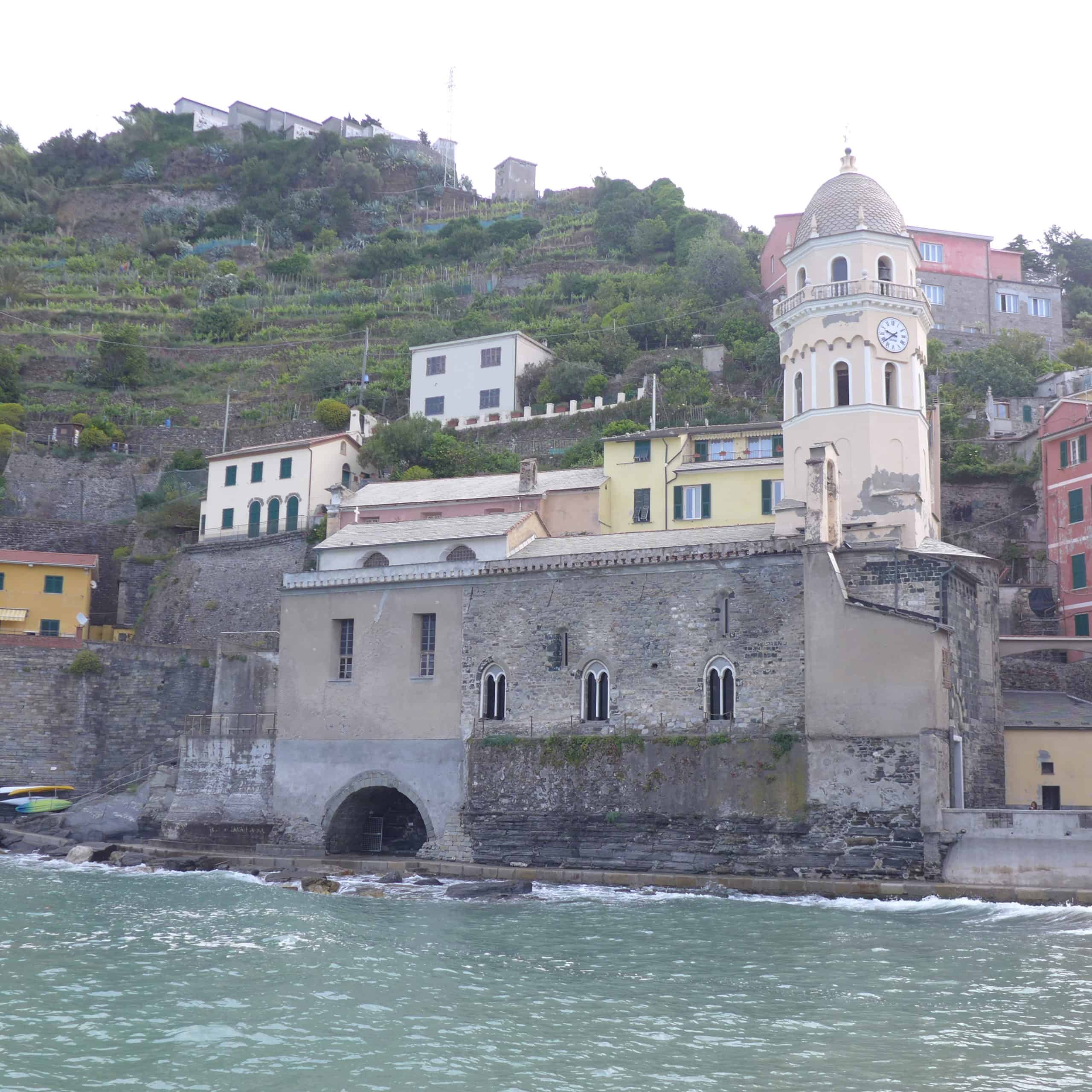 Italy Day Trip to the colorful ocean village of Vernazza Cinque Terre.