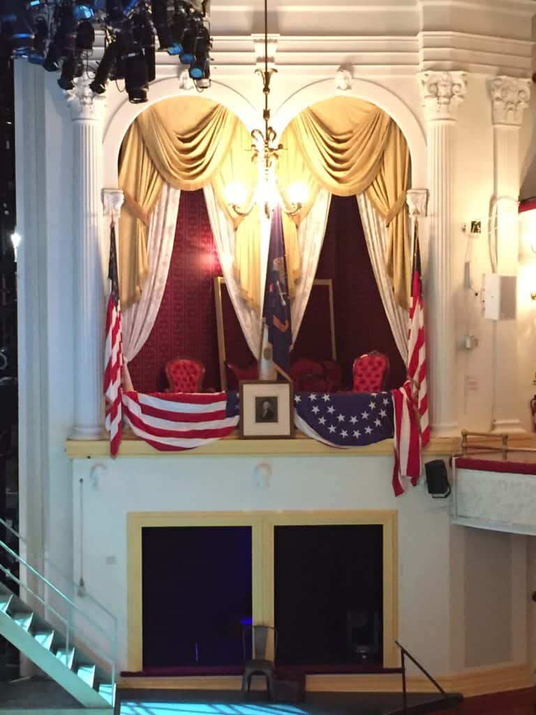 DC Weekend Getaway - Ford's Theater Photo of Lincoln's Chair 