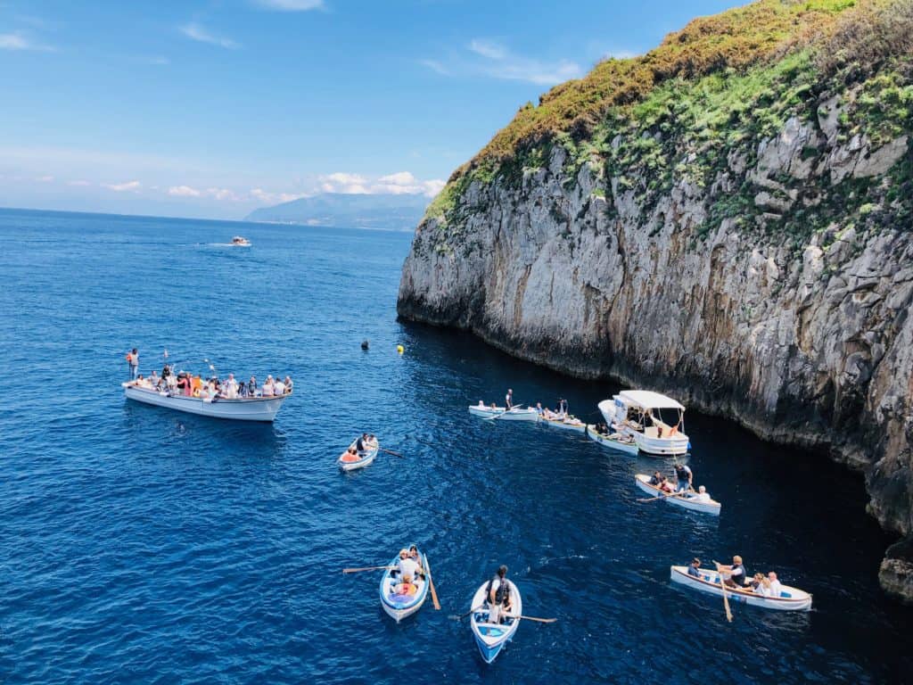 Blue Grotto can't be missed - Capri on the london to almafi coast trip