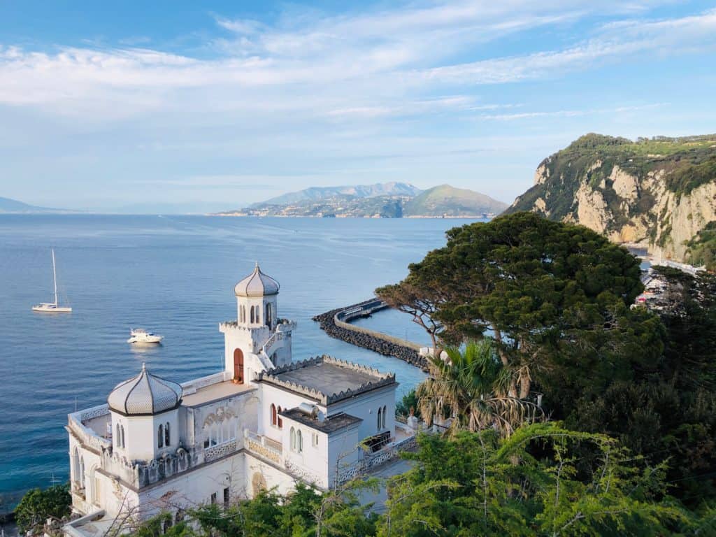 View from the top of Luxury Excelsior Parco Hotel - Capri, Italy