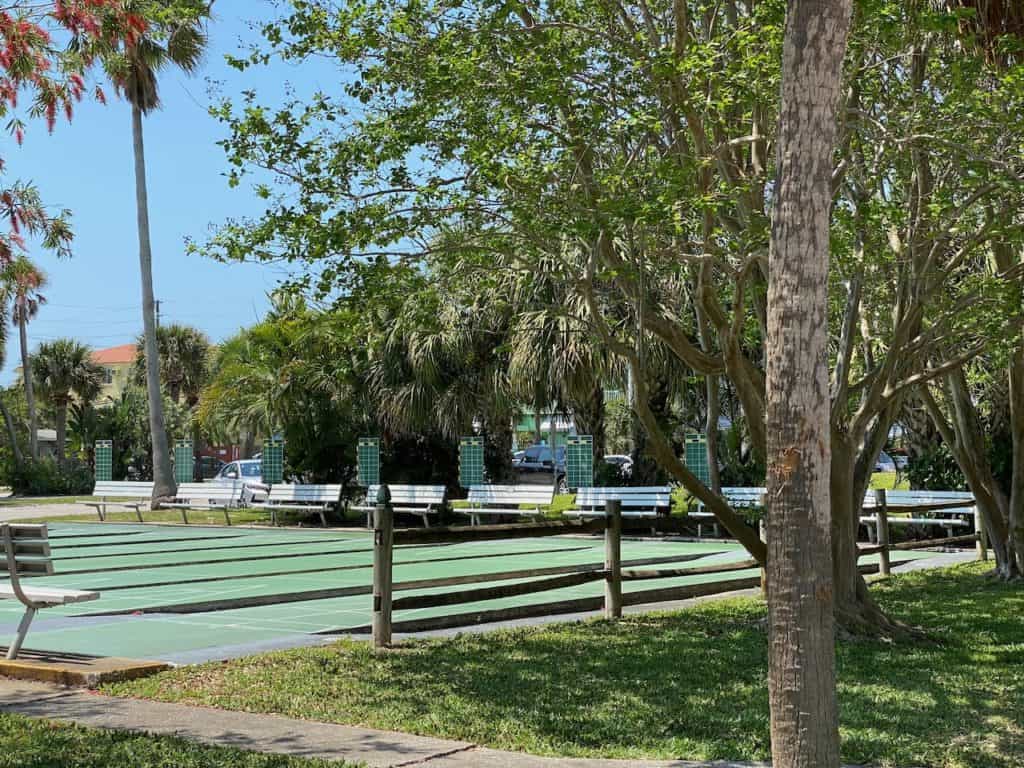 Pass-a-grille beach parks - shuffleboard courts are plentiful in downtown