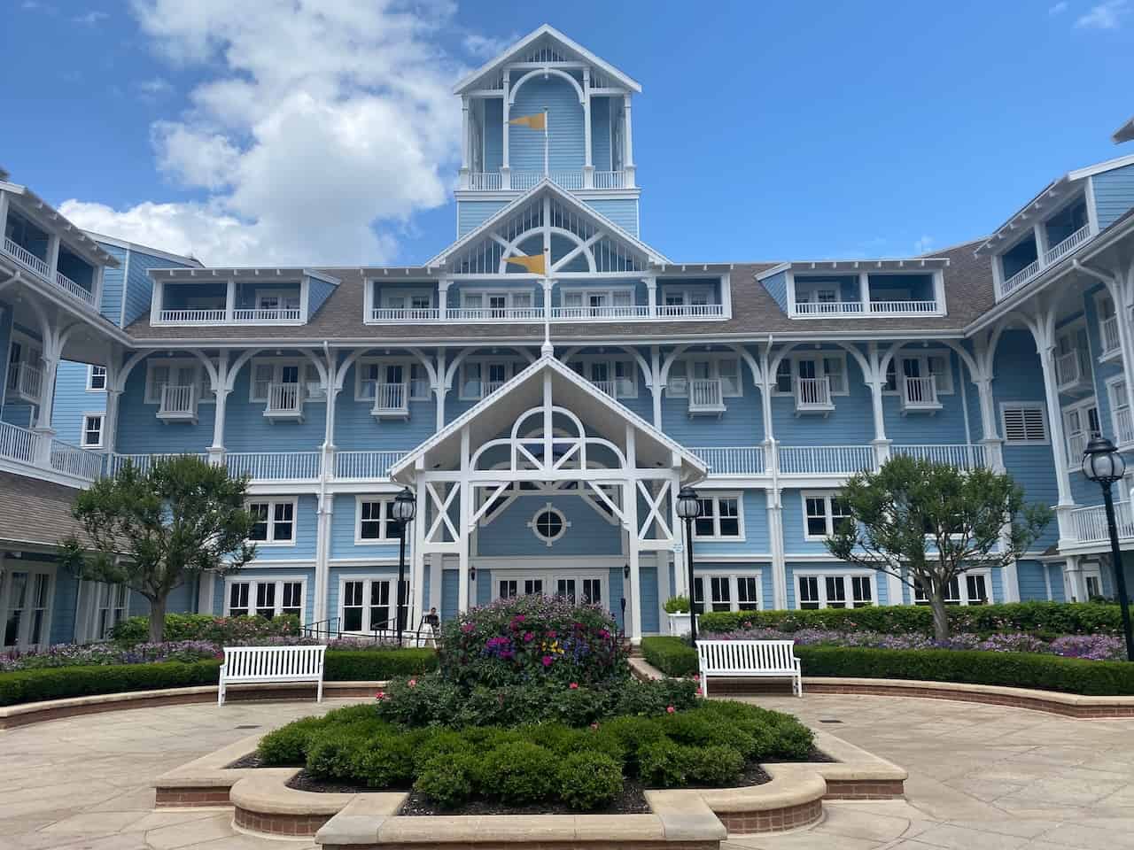 disney beach club resort exterior - beach front photo