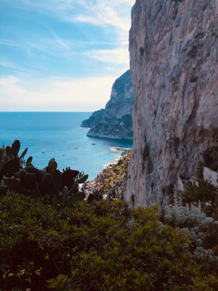 London to Amalfi Coast trip - Capri wide open views of Gardens of Augustus