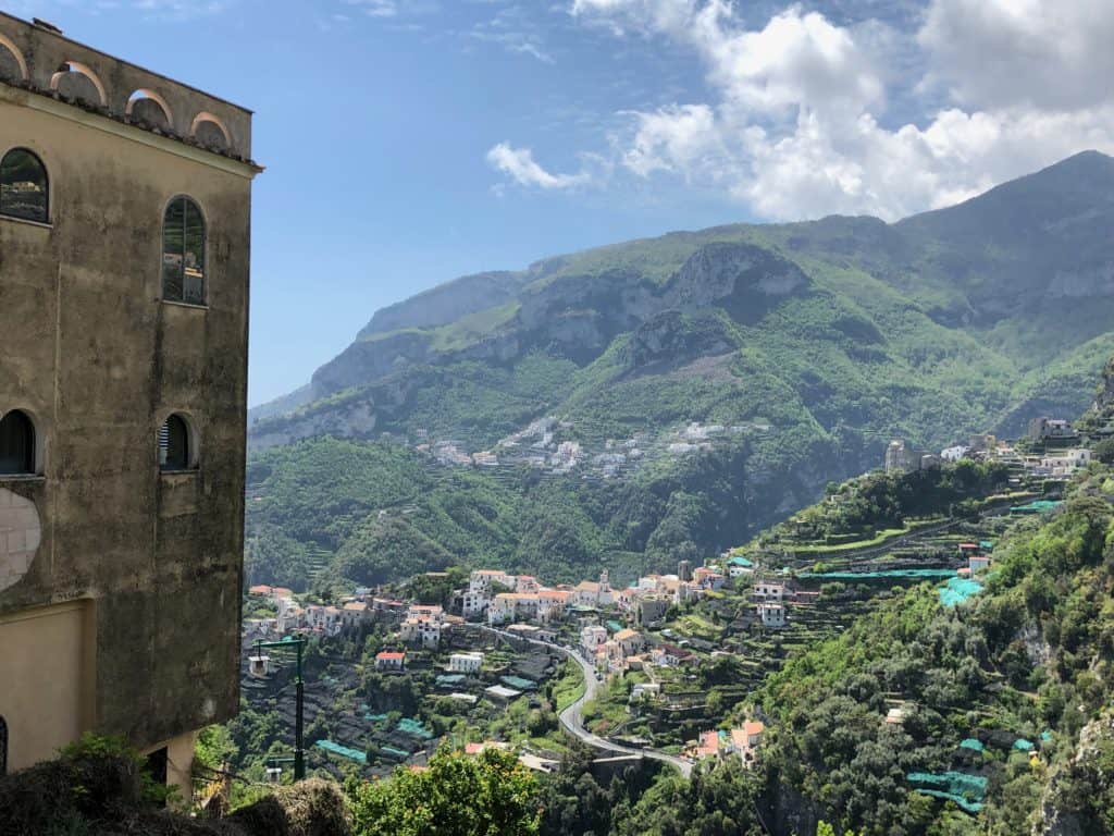 London to Amalfi Coast trip - Ravello hiking mountains with big views 