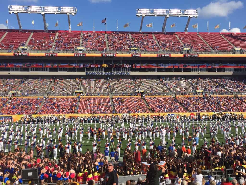 Raymond James Stadium halftime show - Kids things to do in Tampa 