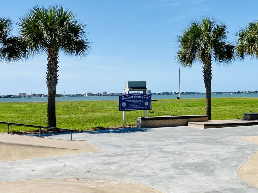 Gulfport Skate Park in Gulfport Florida Recreation Area