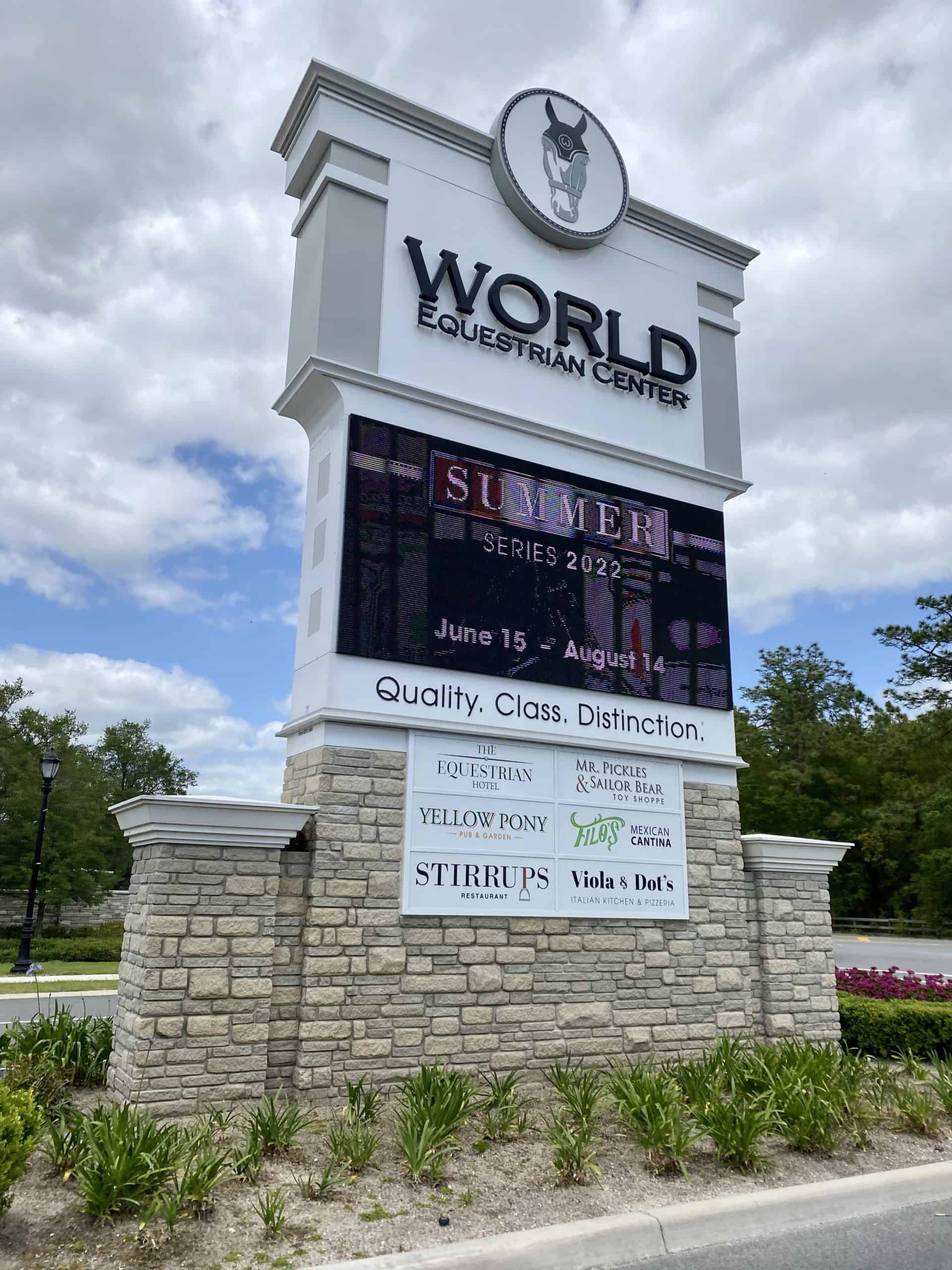 World Equestrian Center Front Entrance