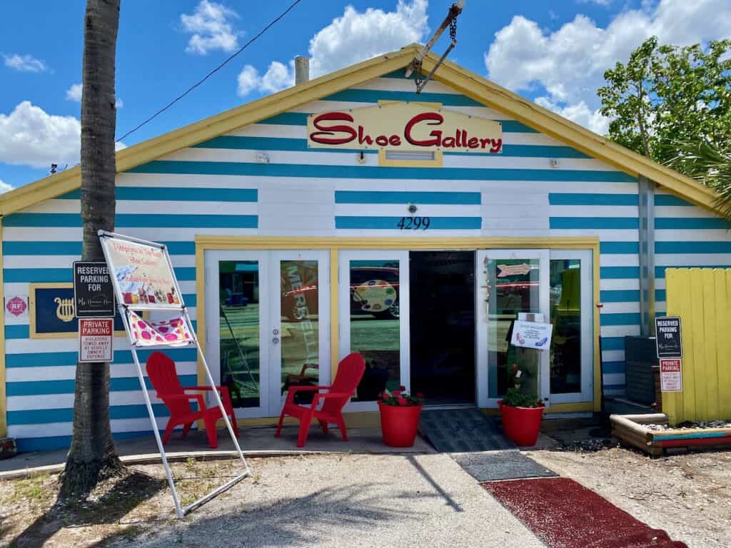 Next to Bert's Restaurant is this cute colorful Shoe Gallery