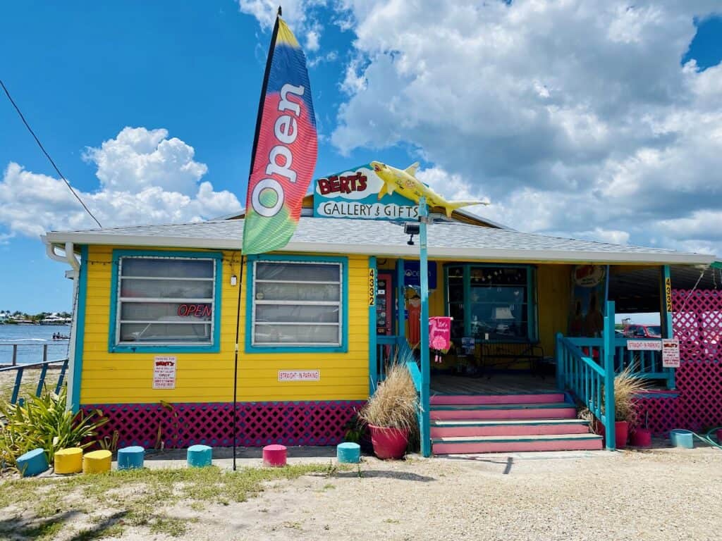 Bert's Gallery & Gifts is one of Matlacha Restaurants - here is a photo of the front.