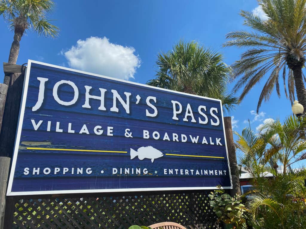 Photo of John's Pass signage 