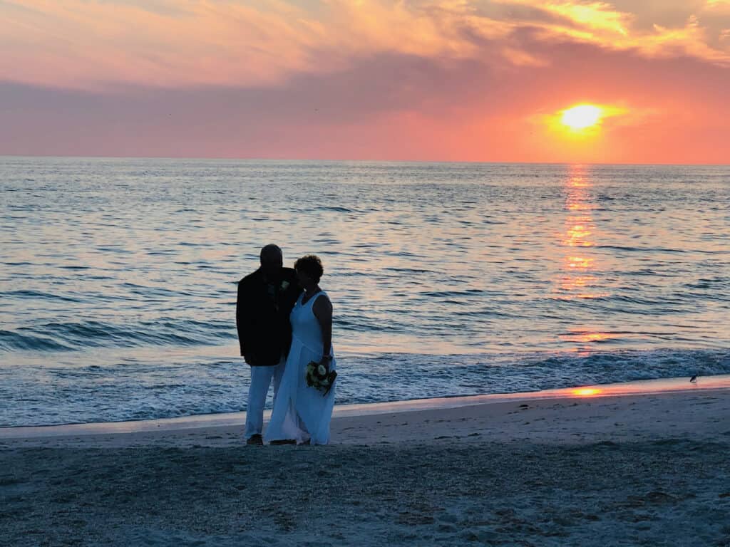 Anna Maria is a romantic place on the beaches. Sunsets at the beach.