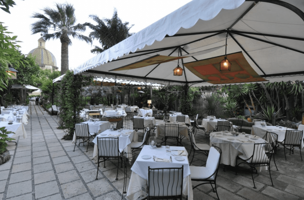 Boutique Hotels Amalfi Coast with dining at Hotel Palazzo Murat.
