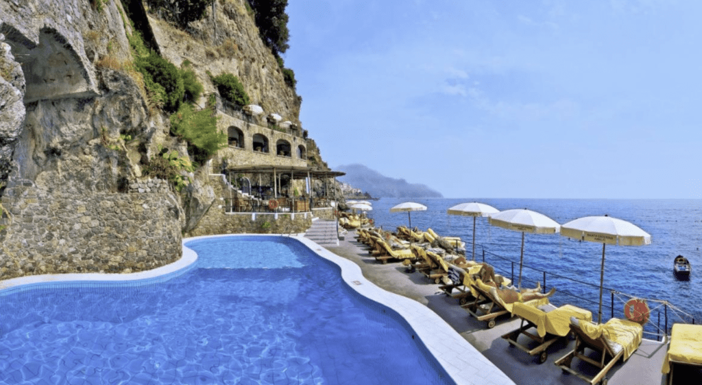 Boutique Hotels Amalfi Coast - Hotel Canterina with pool and sea views shown 