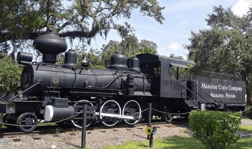 trains are a favorite for kids and an affordable option - check out Old Cabbage Head - a black old train from Manatee Crate Company
