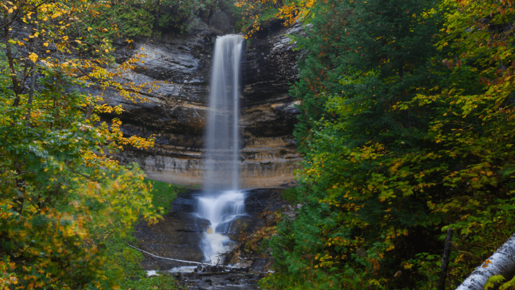 Munising is one of the prettiest towns with gorgeous waterfalls nearby.
