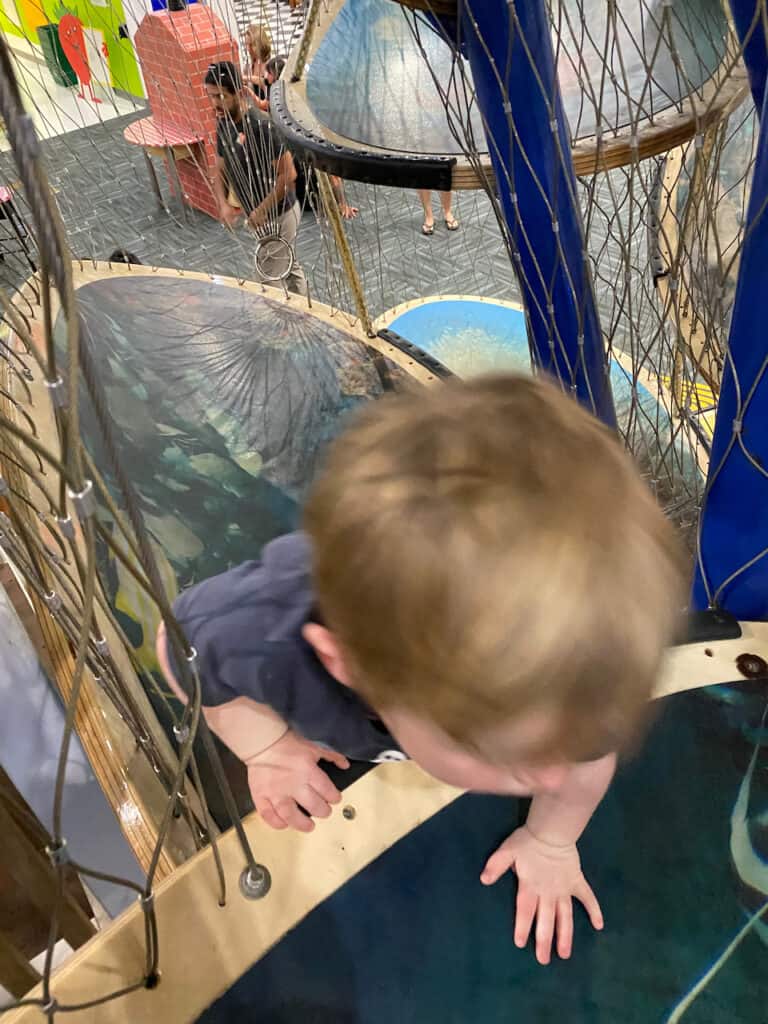 Great Explorations Children's Museum has lots of great areas for kids to explore and climb.