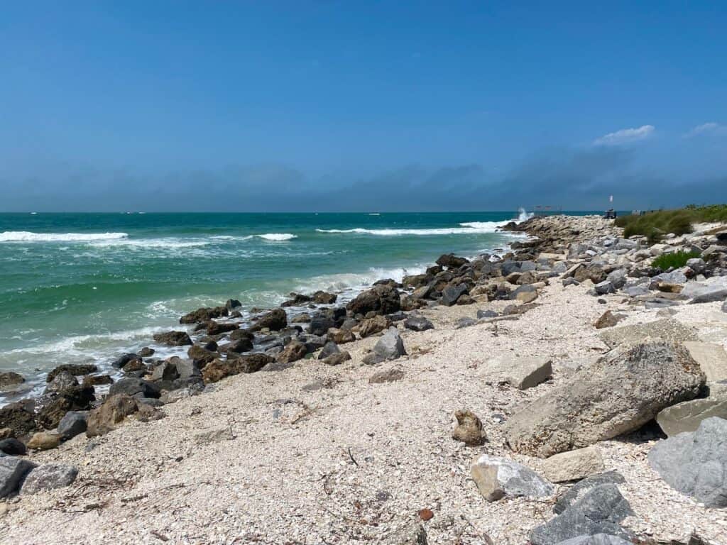 Photo of the gulf of mexico - and south tip of Pass a grille beach.