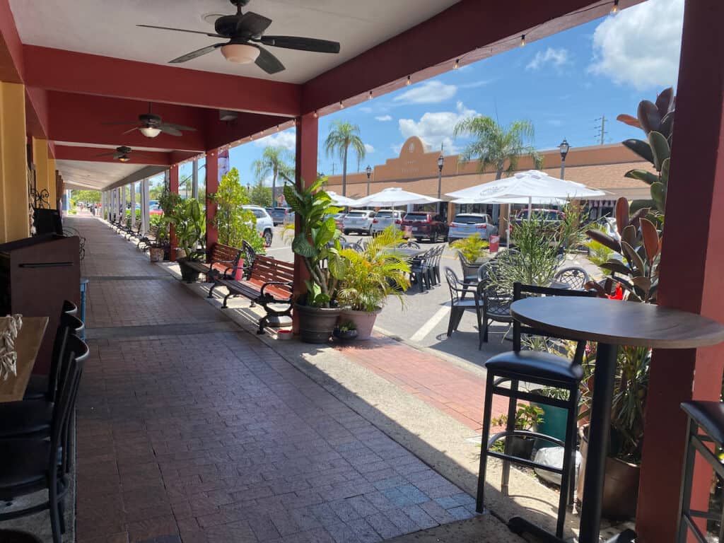 Corey Avenue Sunday Market photo outside The Chill Restaurant on Corey Avenue.  Enjoy the best shopping in St Pete Beach. 