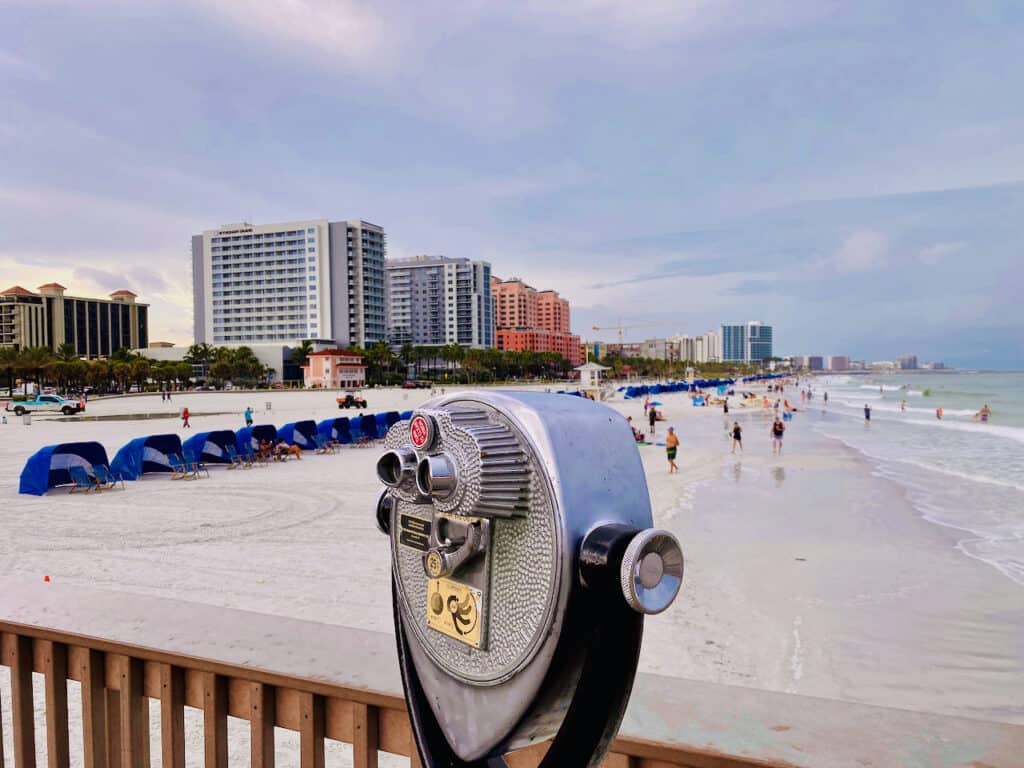 Pier 60 Clearwater Beach, Clearwater Pier 60 and views of the white sand beaches and water.