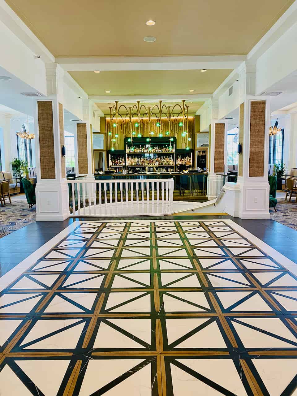 lobby and bar at The Don CeSar, the #1 luxury st pete beach hotels
