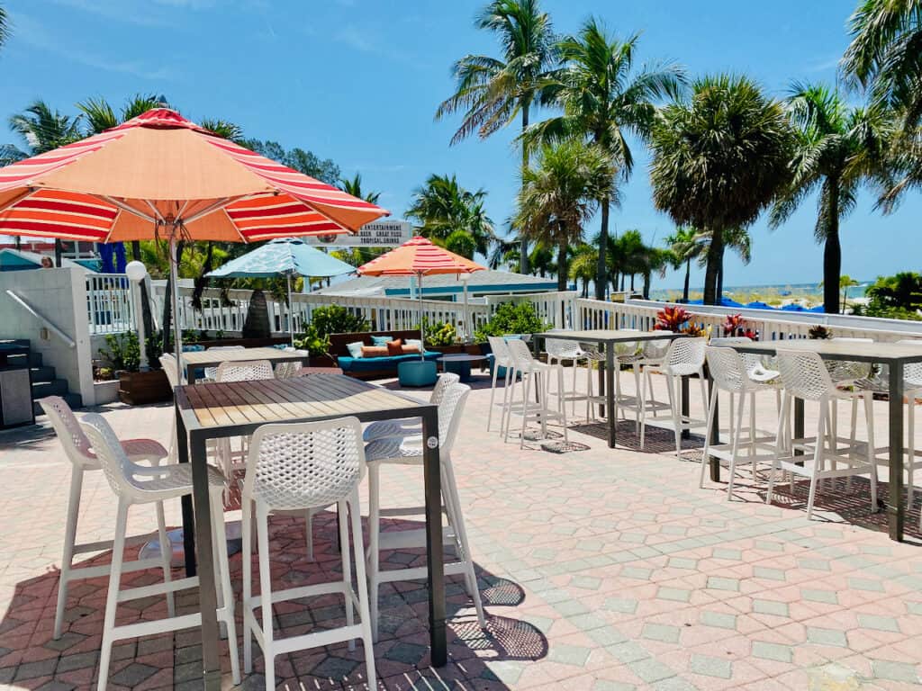 Bellwether Beach Resort Patio Snack Bar & Pool Area 