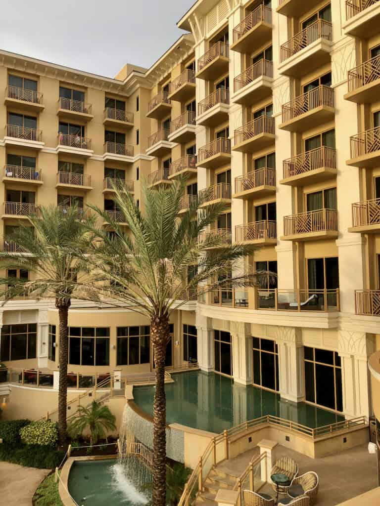 Sandpearl Resort best hotel in Clearwater Beach for families. photo of beigh exterior