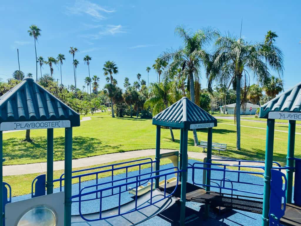 Lazarillo Park in St Pete Beach has a beautiful playground area.