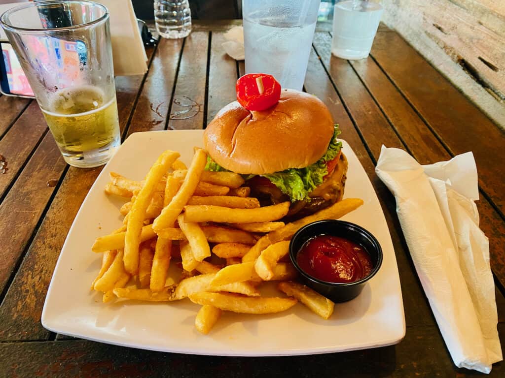 The billionaire burger at The Cottage in Siesta Key Village