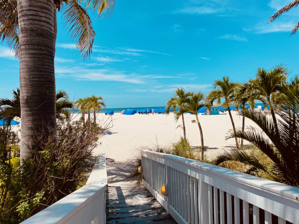 Bellwether Beach Resort has amazing views of the gulf of Mexico being directly on the beach, St Pete Beach.