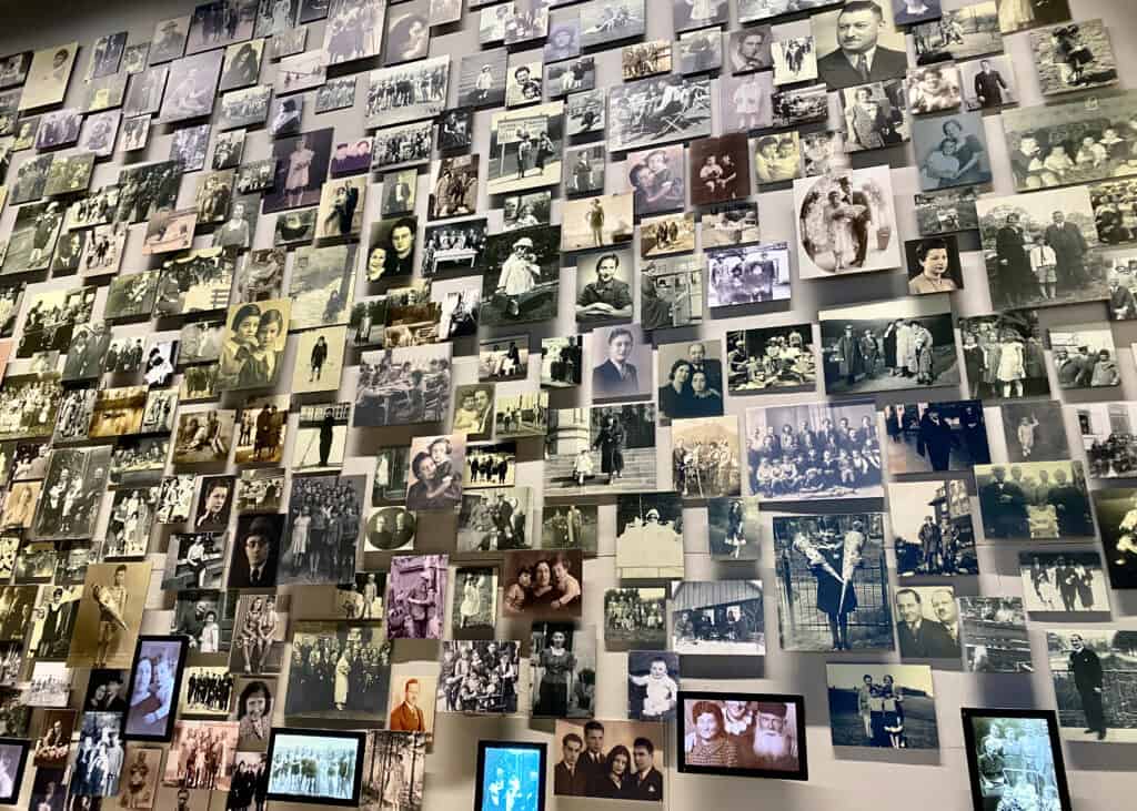 The Florida Holocaust Museum with photos, of many of the families affected