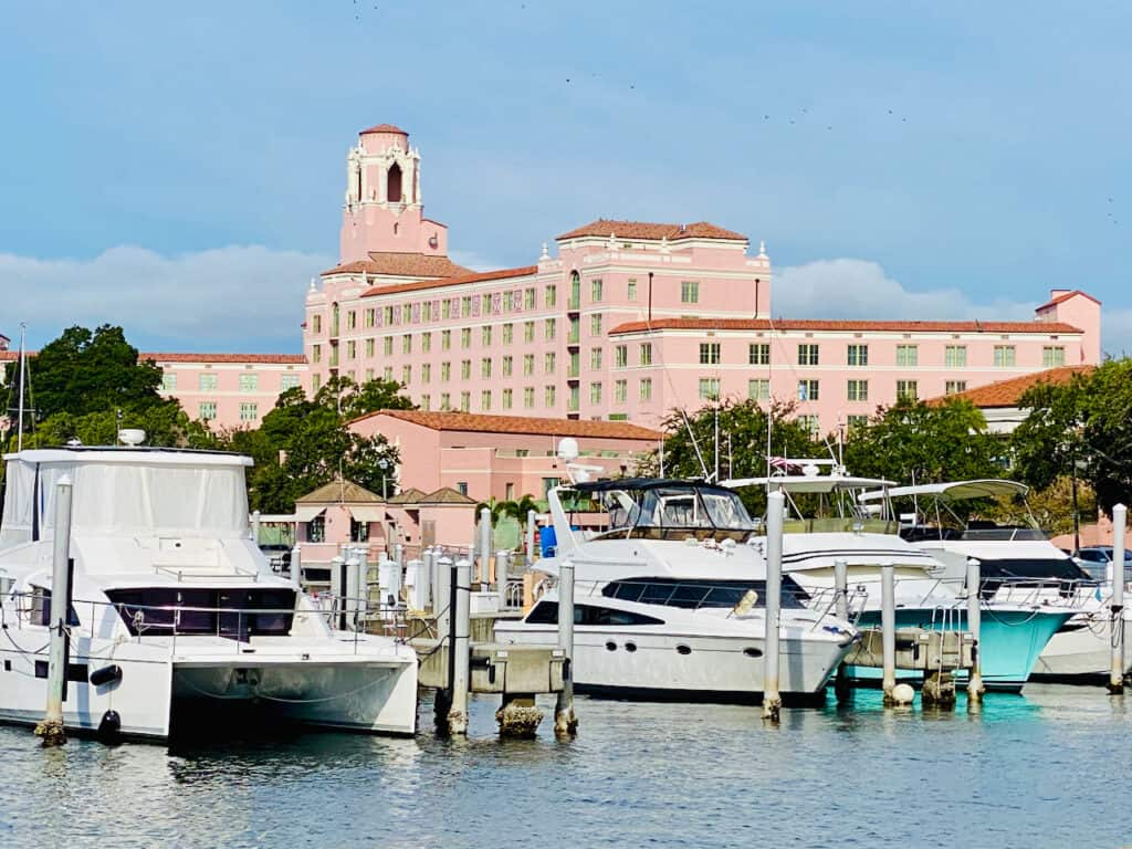 boats in downtown St pete 