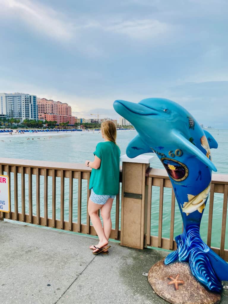 Erin standing on Pier 60 at Clearwater Beach.