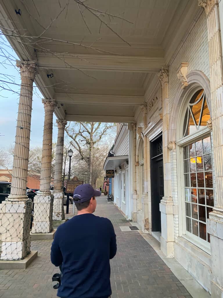 Strolling as a family in Madison GA