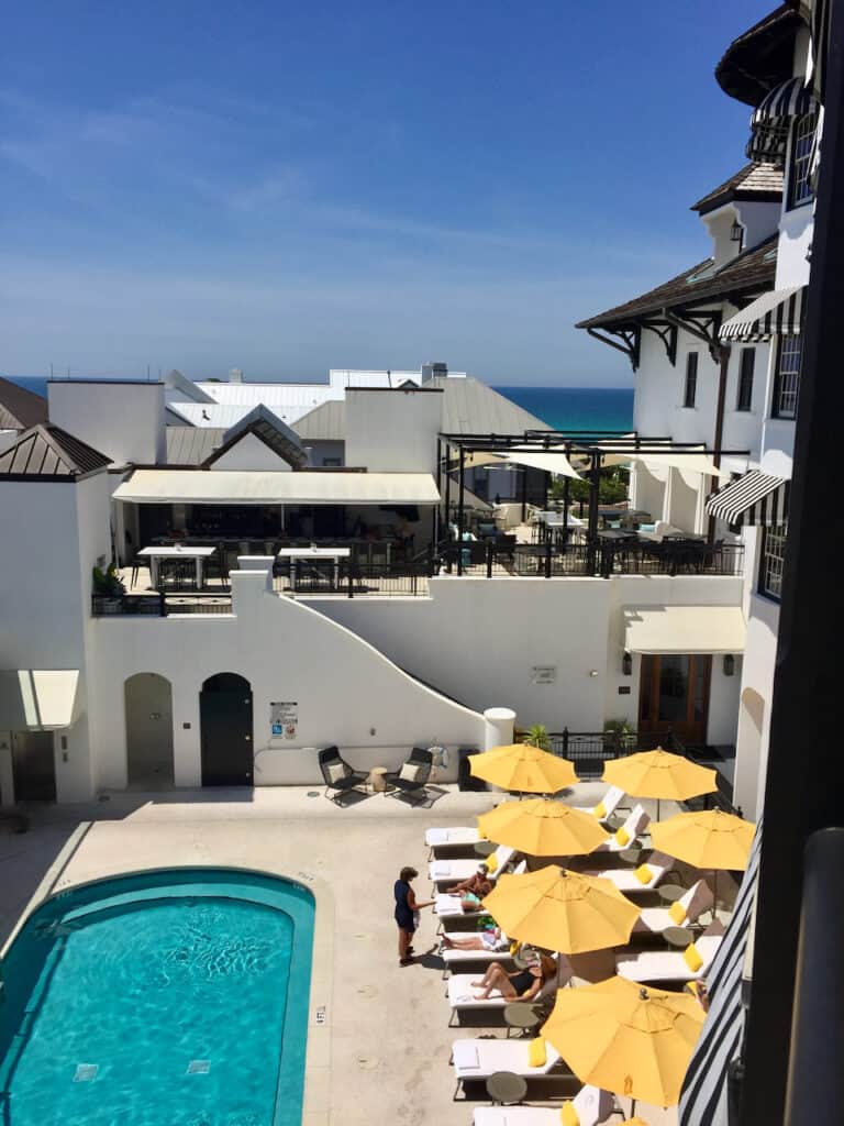 The Pearl Resort private adult pool with bar area.