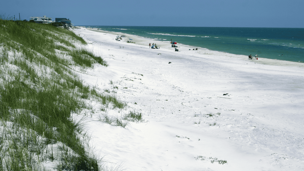 St. Joseph Peninsula State Park Beach photo of white sandy beaches and Gulf of Mexico