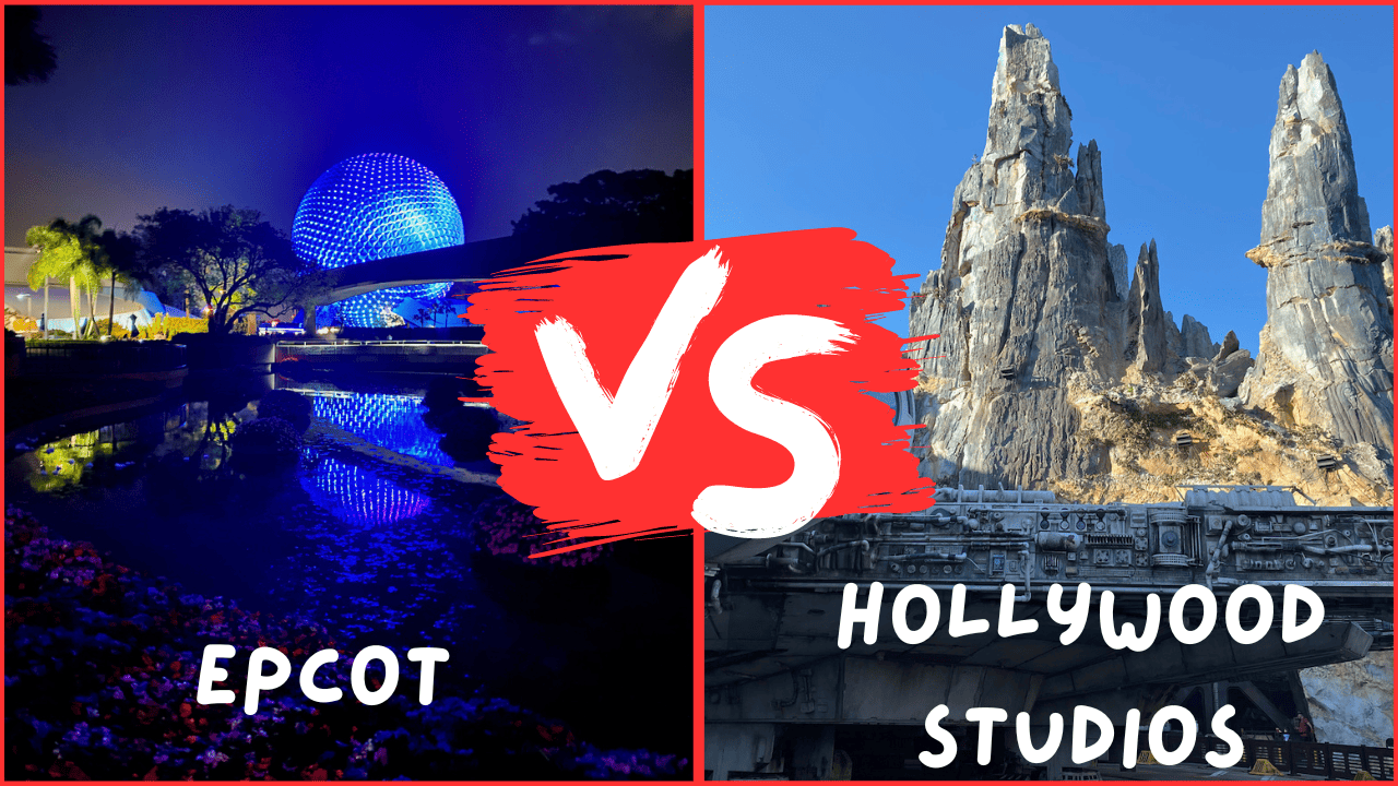 epcot vs hollywood studios photo showing both options