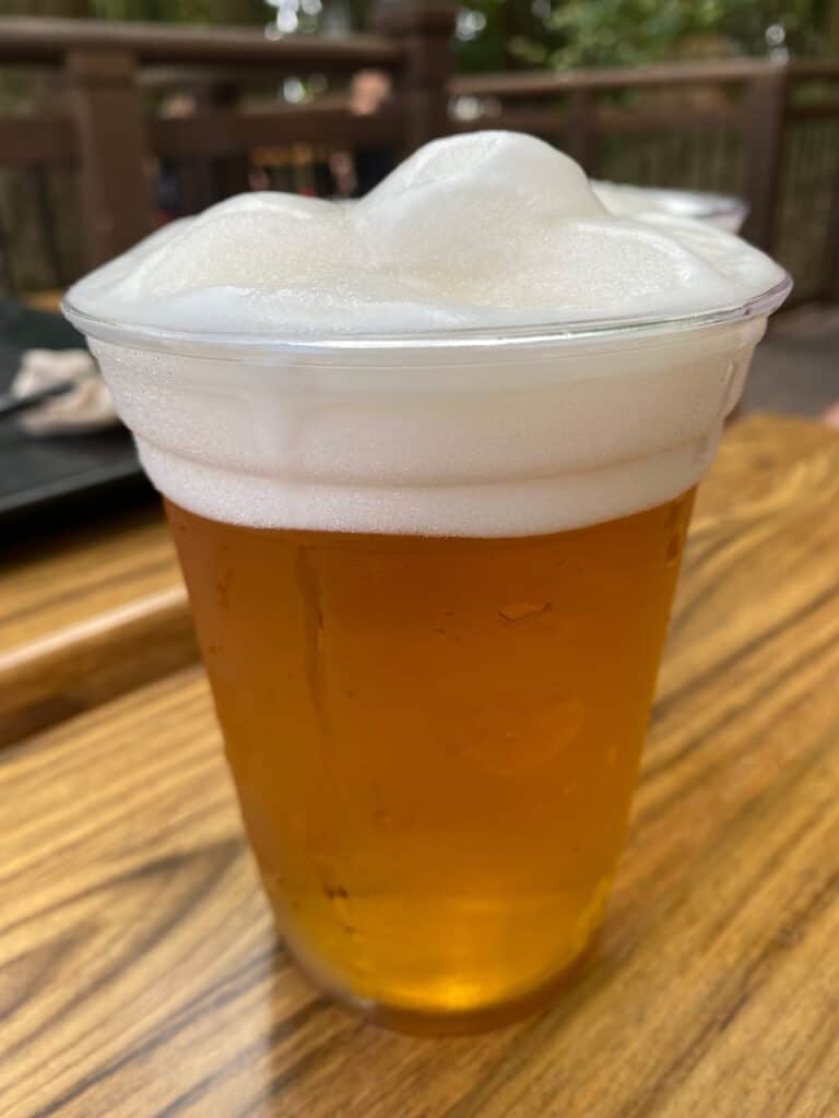 Kirin Ice Beer in Epcot with a ice topper