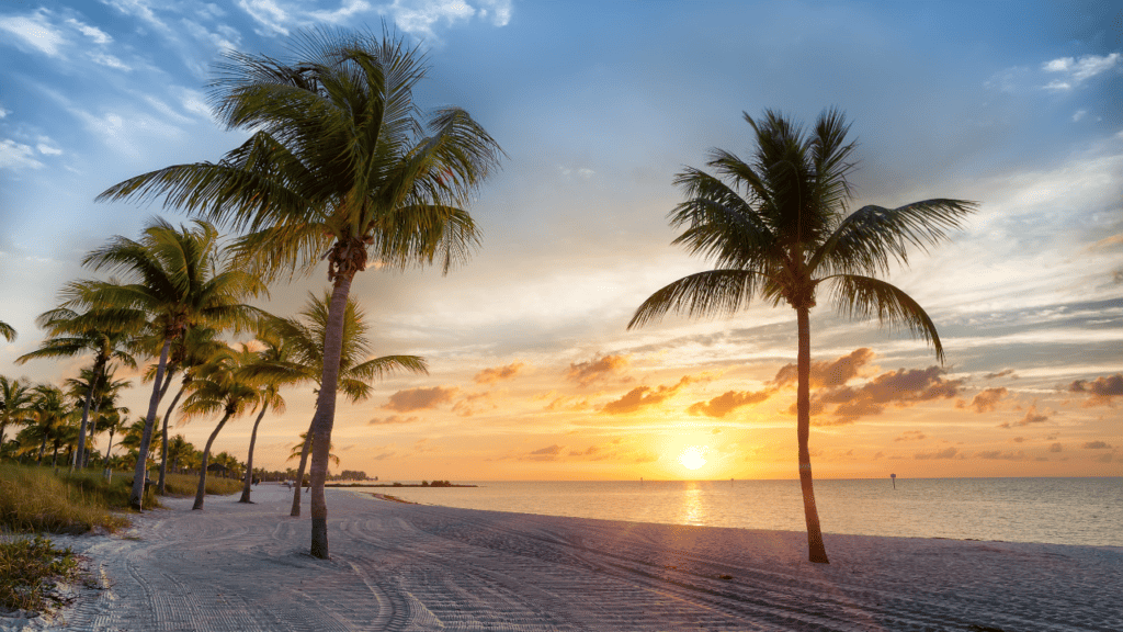 Key West sunrise at smathers beach