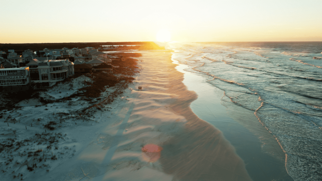 Grayton Beach sunrise on the gulf of mexico