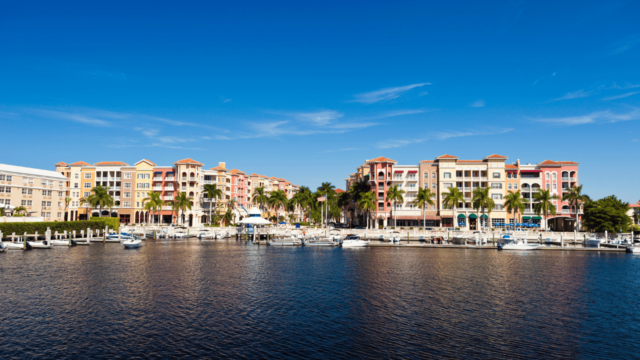 downtown Naples marina view