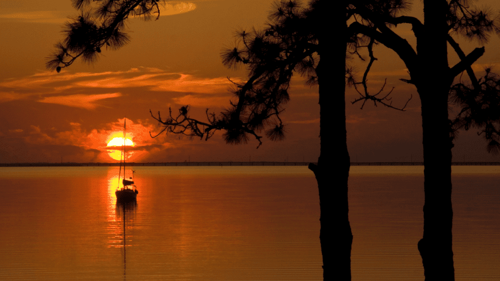 St. George Island at sunset, florida getaways