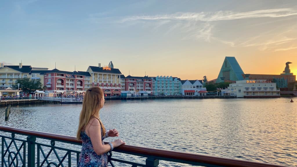 Erin at Disney World Boardwalk