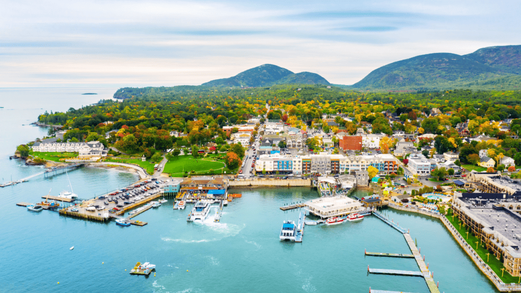 town of Bar Harbor Maine photo