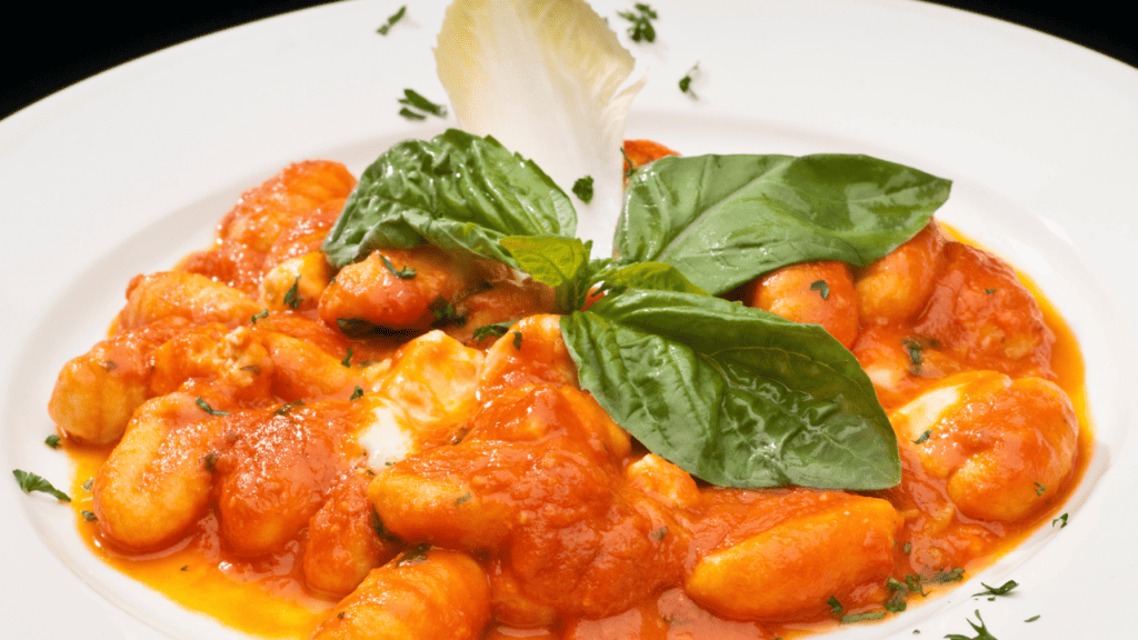 Gnocchi up close photo